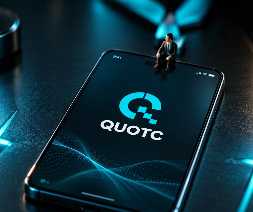 QUOTC app on a smartphone